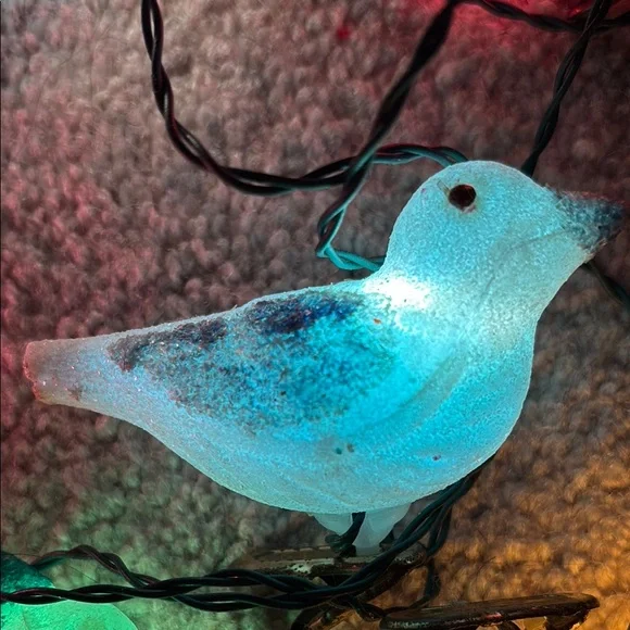 VTG Italian Holiday Lights Birds With Clips Christmas Easter - Picture 8 of 10